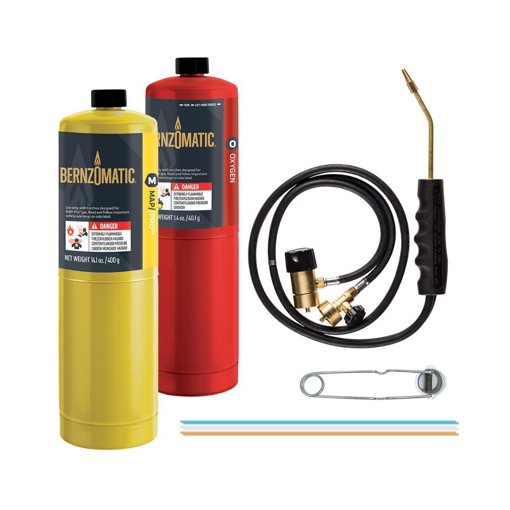 Kit de soplete para soldadura fuerte Bernzomatic
